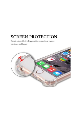 Apple Uyumlu iPhone 6S Plus Kilif Köse Korumali Seffaf Silikon Kapak 392958092