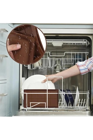 Dubai Çikolatası Kalıbı Büyük Silikon Çikolata Kalıbı Bpa Free Kagverengi