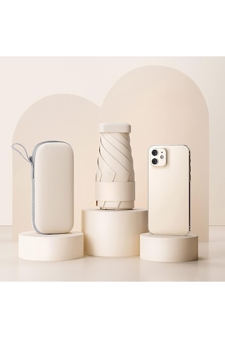 El Çantası İçin Mini Şemsiye, Taşınabilir Ve Kompakt, Uv Korumalı, Yağmur Ve Güneşe Karşı Mükemmel Yeşil Diğer