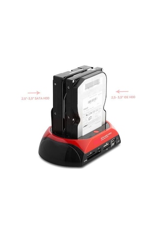 Primex Px-385 Harici Usb 2.0 2.5- 3.5 Ide+Sata Hdd + Kart Okuyucu