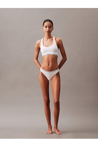 Calvin Klein Kadın Marka Logolu Külot - Elastik Bantlı Rahat Ve Nefes Alabilen Günlük Kullanım - Beyaz-9122 Whıte/whıte/whıte