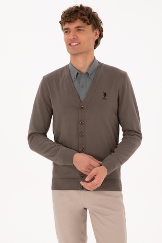U.s. Polo Assn. Erkek Vizon Hırka Triko 50313702-vr052 Vizon