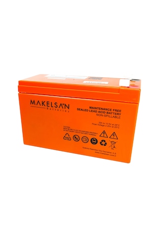 Makelsan 12v 9ah, Bakımsız, Kuru Akü. Ups İçin Uygundur
