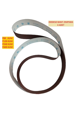 Sonsuz Bant Zımpara Yumuşak Bez 2000x50 4 Lü Karma Paket