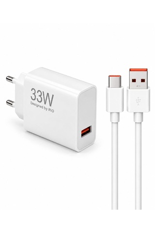 Flayse 33w Hızlı Şarj Adaptörü Ve Usb Type-c Kablo Seti