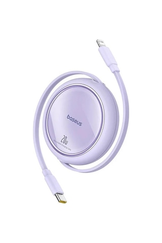 Baseus Free2pull Mini Makaralı Type-c To Lightning 20w Kablo 1 Mt Mor