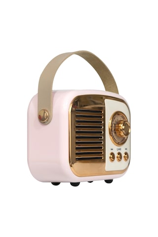Mıkado Md-24bt, Echoes, Pembe, 3w, Taşınabilir, Usb/tf Kart/bluetooth, 800mah, Klasik Retro Müzik Ku