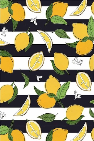 Sarı Limon Motifli Dokuma Leke Tutmaz Masa Örtüsü Mso124n11
