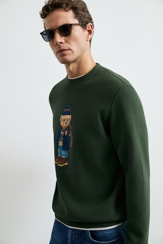 Lufian Mıles Erkek Sweatshirt Yeşil Yeşil 112030201100600
