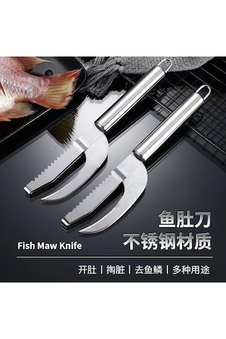 Hfambition Evde Balık Ve Kanatlı Hayvan İşlemleri İçin Çelik Bıçak: Ölçek Kırpan, Karın Açan Ve Bağırsak Temizleyici Çok Amaçlı Alet Diğer