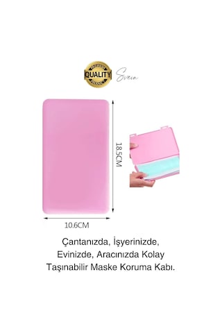 Taşınabilir Çok Amaçlı Maske Saklama Kutusu Plastik Koruyucu Kılıf Mini Hijyenik Toz Geçirmez Çok Renkli