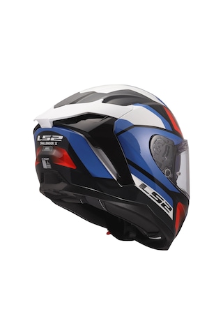 Ls2 Challenger 2 Vıper Beyaz-mavi-kırmızı Kask Beyaz
