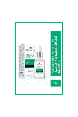 Azelaıc & Salıcylıc Acıd Serum Yağlı Akne Eğilimli Cilt Tipleri Için Yüz Serumu 30 Ml