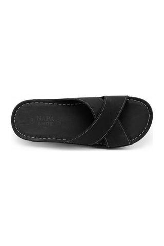 N Napa Shoe Np.312.siyah Deri Terlik