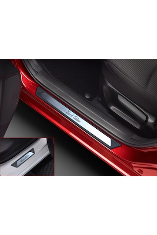 Ford Fiesta 6 Krom Kapı Eşik Koruması Black Edition 2009-2017 4 P