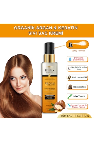 Elysian Essence Organik Argan & Keratin Sıvı Saç Kremi 150 Ml