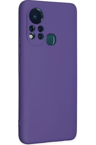 Cosmotex Newface İnfinix Hot 11s Kılıf Nano İçi Kadife Silikon - Mor