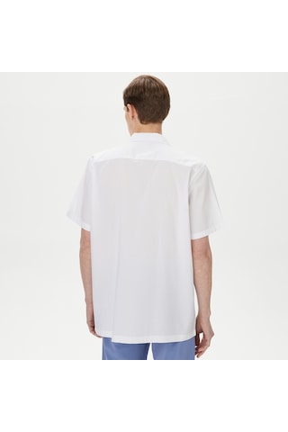 Nautica Erkek Beyaz Classic Fit Kısa Kollu Gömlek Düz W35511t Beyaz