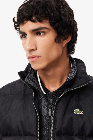 Lacoste Men S Waterrepellent Monogram Jacquard Down Black Jacket Erkek Suitici Mont Siyah Siyah