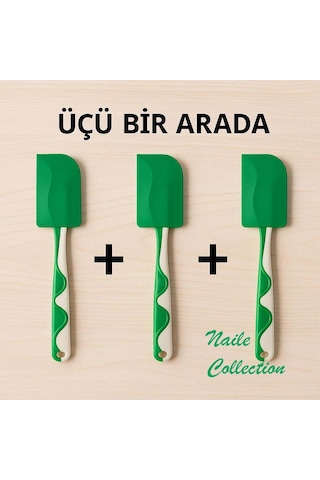 Ikea Spatula 3 Lü Set Yeşil Yeşil