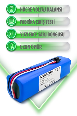 Dreame L10 Pro Uyumlu Batarya 7000mah