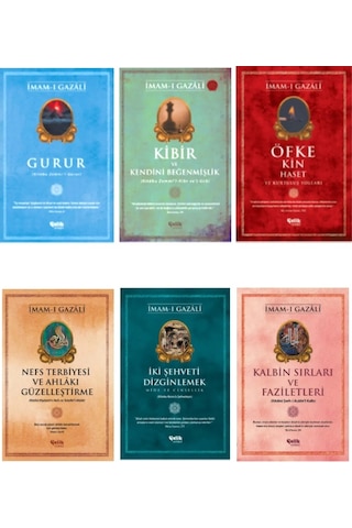 Imam-ı Gazali Iki Şehvet Dizginlemek-nefs Terbiyesi 6'lı Set Imam-ı Gazali Iki Şehvet Dizginlemek-nefs Terbiyesi 6'lı Set