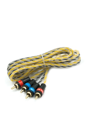 Edison Rca Kablosu 5 Metre Kaliteli Amfi Rca Ses Aktarım Kablo