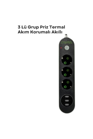 3 Usb Portlu Üçlü Priz Cxe103 1