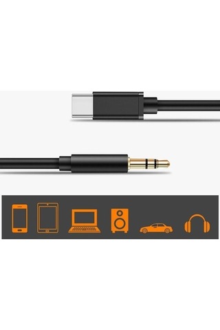 Yingfu Usb Type-c - 3,5mm Aux Ses Kablosu, Kulaklık Jakı Adaptörü, Araba Ve Samsung S7 İçin