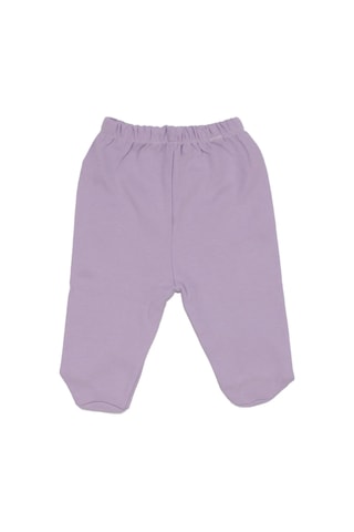 Bebegen Unisex Patikli Lila Penye Patikli Tek Alt Çok Renkli