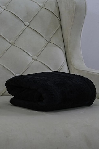 Mulberry Wellsoft Battaniye Televizyon Battaniyesi Peluş Polar Battaniye Tek Kişilik 170 230 Siyah