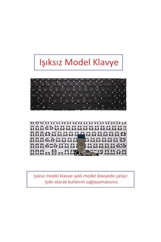 Siyah-ışıksız, Notebook Klavye - Asus X509jb-ej006, X509jb-ej010t Muadili İle Uyumlu