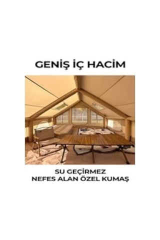 12 Kişilik 4 Mevsim Şişme Kamp Çadırı 300x400x210 Çok Renkli