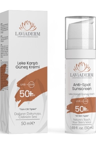 Laviaderm Leke Karşıtı Doğal Güneş Kremi SPF50+ 50 ML