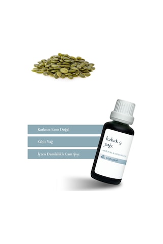 Sabunal Kabak Çekirdeği Yağı 30 ML - Soğuk Sıkım