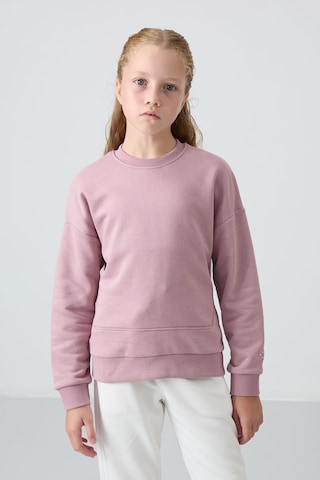 Oversıze 2li Paket Gül Kurusu-su Yeşili Kız Çocuk Sweatshirt - 75150 Gül Kurusu