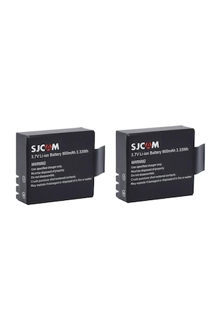 Sjcam 4000 5000 M10 3.7v 900 Mah 2li Batarya Pil Seti