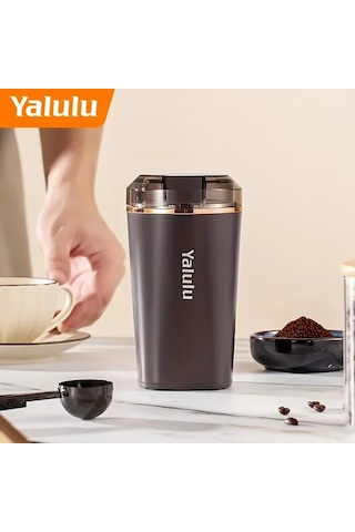 Honeybeeshop 21000 Rpm Çok Fonksiyonlu Elektrikli Kahve Değirmeni Yalulu Yuvarlak Şekil 110 130v Us Plug Coffee Color Ahşap