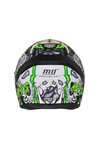 Motoanl Skull Yeni Ece 22.r06 Güneş Vizörlü Full Face Motor Kask Çok Renkli