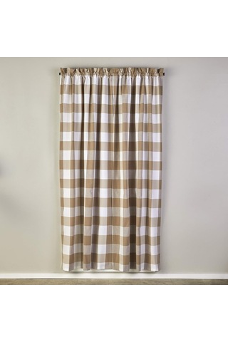 Lexroo By Saturday Knight Ltd. Grandin Perde Paneli, 40x63, Taba Rengi/beyaz