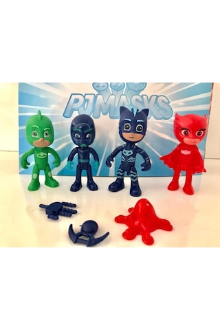 Pj Masks Pj Maskeliler 4 Figürlü Set Hareketli Kol Bacaklar Pija Maskeliler