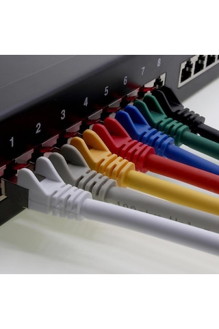Cat7 Patch Kablo 10 Metre U/utp Lszh %100 Saf Bakır Cu/cu 10 Gigabit 600mhz - Mor