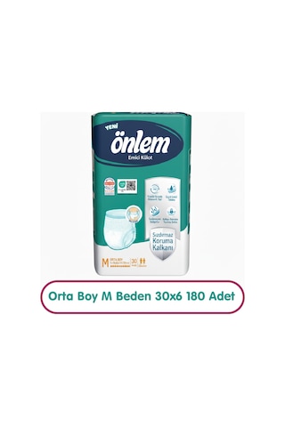 Önlem Emici Külot M Beden 30x6 180 Adet M