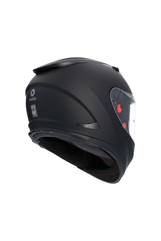 Shıro Shadow Fullface 3000 Sh-605Sv Sun Vizör Gözlüklü Motosiklet Kaskı Mat Siyah