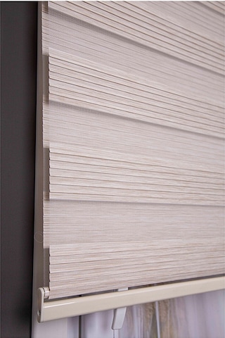 Oba Perde Bambu Pileli Zebra Perde Beyaz 80 x 190