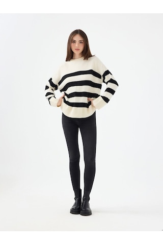 LOFT Oversize Kadın Kazak Lf2041701 Q1.v1 Ekru