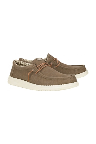 Oxford Klasik Erkek Hd.41873-267 Hey Dude Wally Waxed Canvas Walnut Walnut