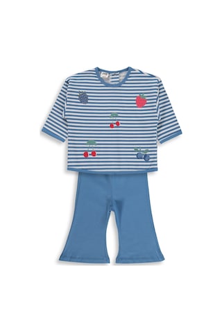 Civil Baby Karışık Meyve Baskılı 6-18 Ay Takım - Pastel Mavi