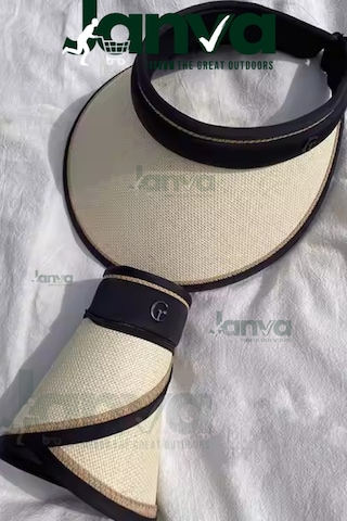 Tenisçi Vizörlü Model Siperli Şapka Plaj Güneş Uv Önleyici Tesettür Üstü Yeni Trend Krem