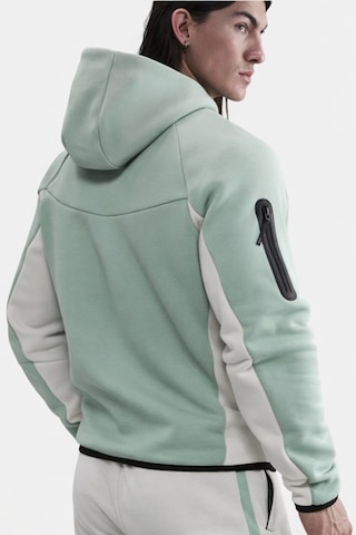 Nike Tech Fleece Full Zip Windrunner Hoodie Kapüşonlu Unisex Sweatshirt Yeşil Krem